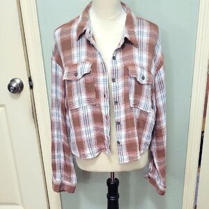 Plaid Brown Women's Jacket